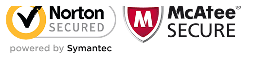 Norton Secured and McAfee Secure