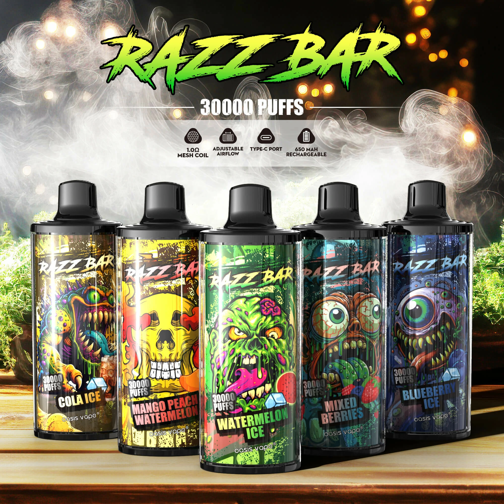 Razz Bar 30,000パフ 使い捨て電子タバコ