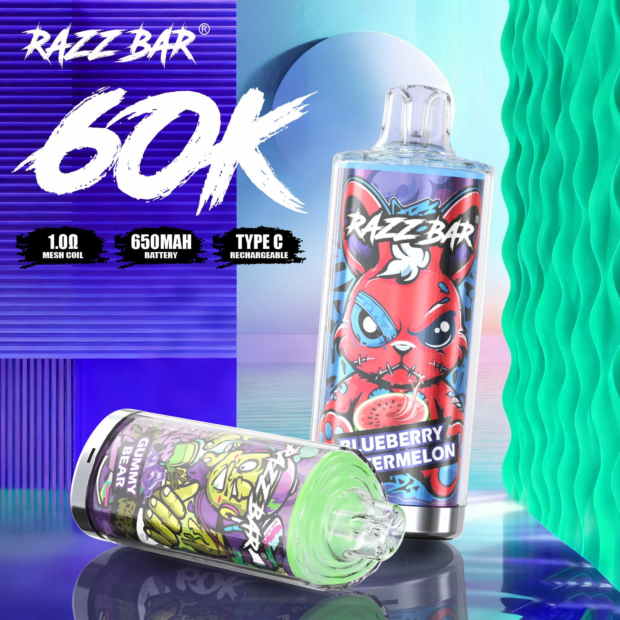 Razz Bar 60,000パフ 使い捨てベイプ