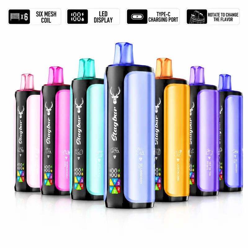 Stag Bar 180,000パフ 6-in-1 使い捨てベイプ